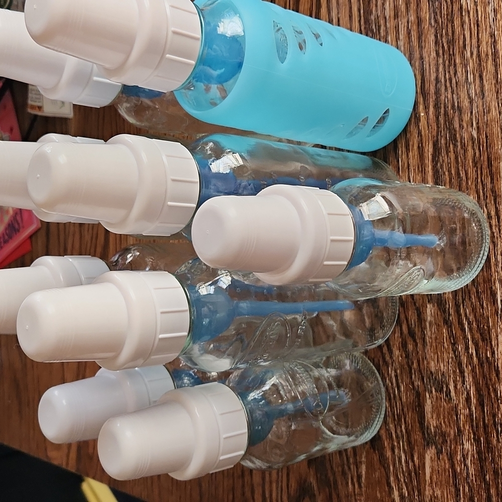 * RARE * 9 Original Dr. Brown's glass bottles